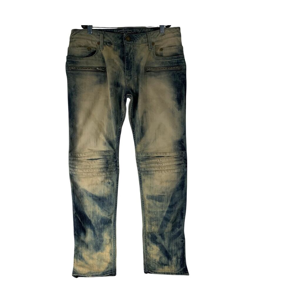 Robin's Jeans Men's Motard Acid Wash Jeans Size 34
